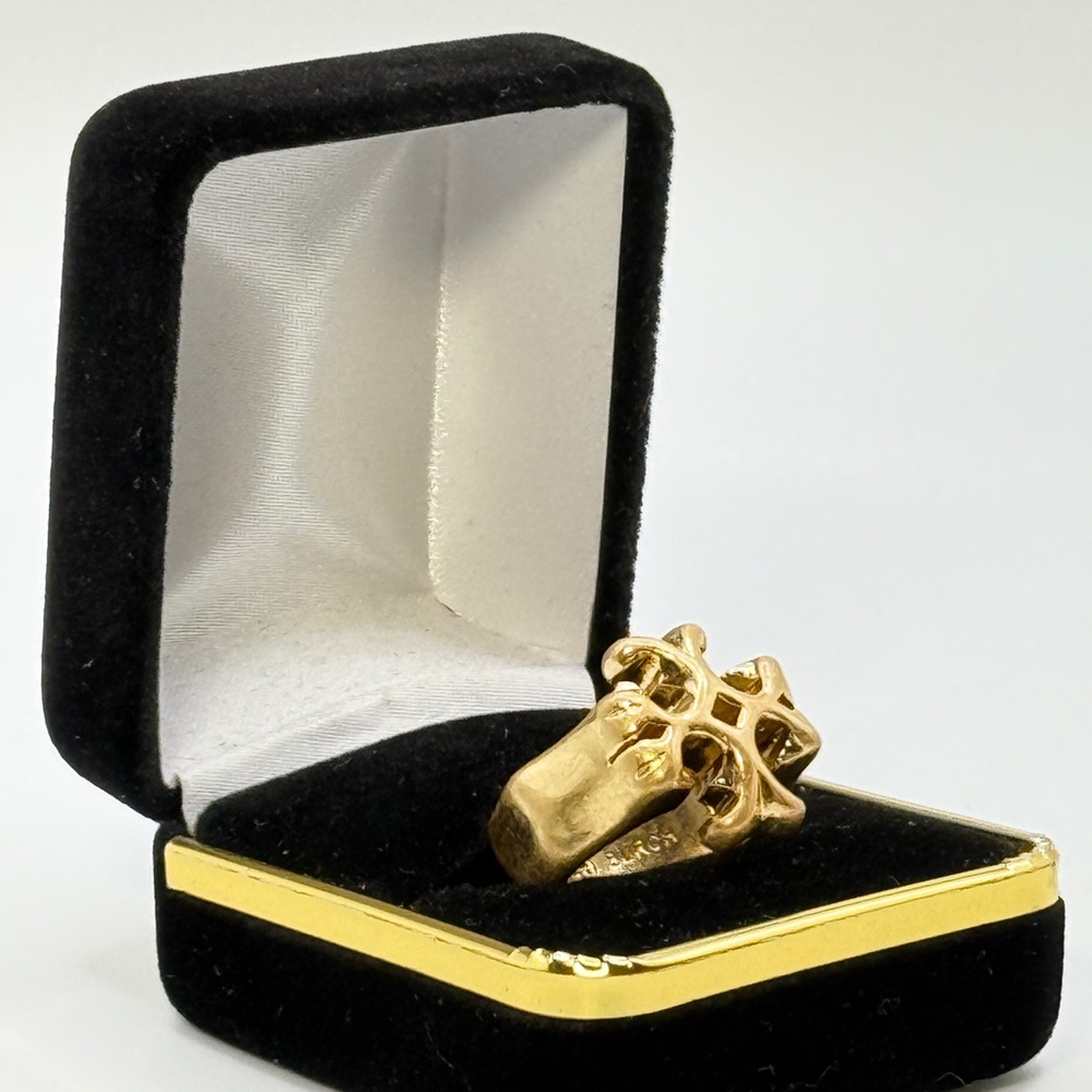 Tory Burch Vintage Gold Statement Ring ✨🛡️ - Picture 5 of 5